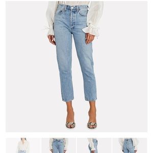 Agolde high rise crop jeans